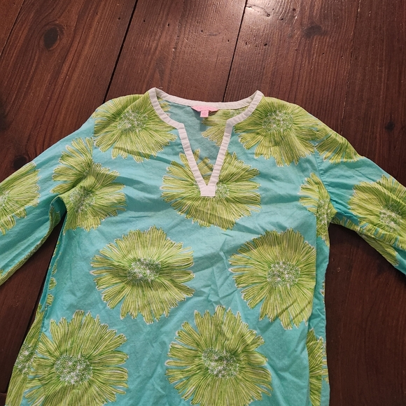 Lilly PULITZER SZ LARGE AMELIA ISLAND SWIM COVER-UP - Picture 3 of 7